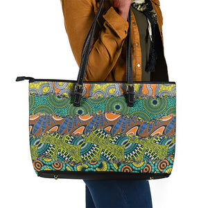 Africa Tribal Mixed Pattern Leather Tote Bag - African Pride