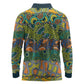 Africa Tribal Mixed Pattern Long Sleeve Polo Shirt - African Pride