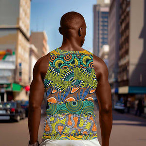Africa Tribal Mixed Pattern Men Tank Top - African Pride