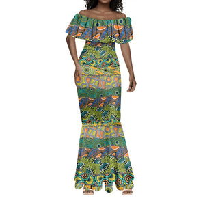 Africa Tribal Mixed Pattern Mermaid Dress - African Pride