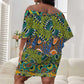 Africa Tribal Mixed Pattern Off Shoulder Short Dress - African Pride