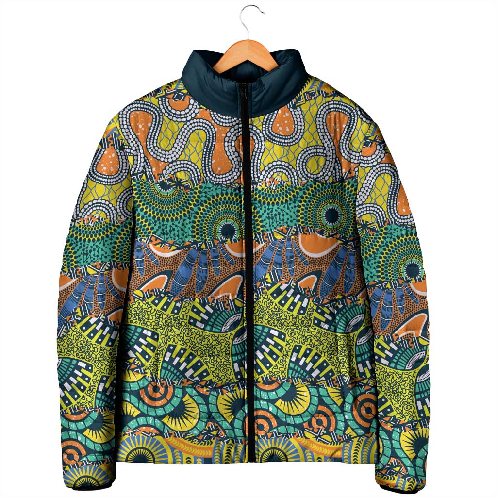 Africa Tribal Mixed Pattern Padded Jacket