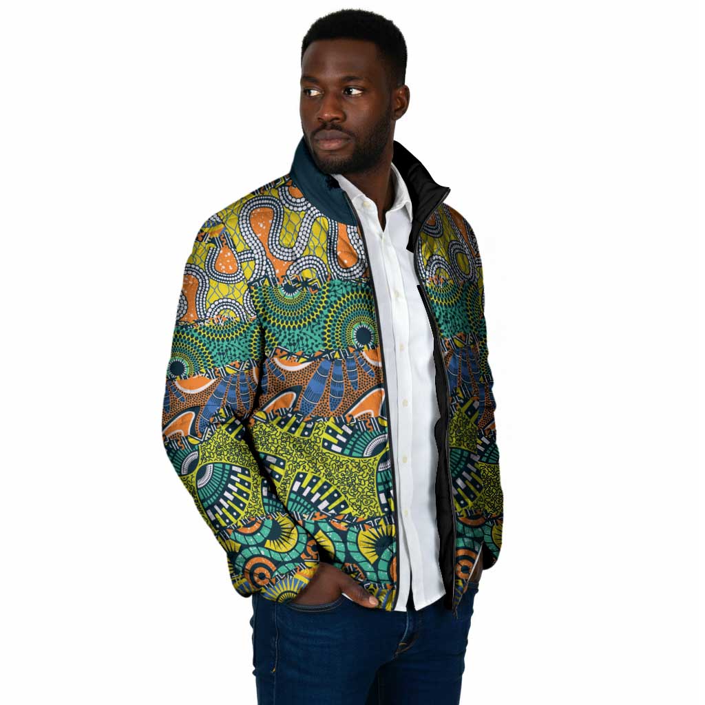 Africa Tribal Mixed Pattern Padded Jacket