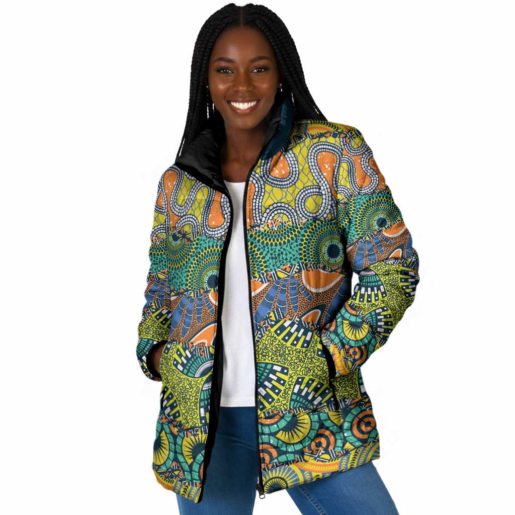 Africa Tribal Mixed Pattern Padded Jacket
