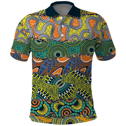 Africa Tribal Mixed Pattern Polo Shirt - African Pride