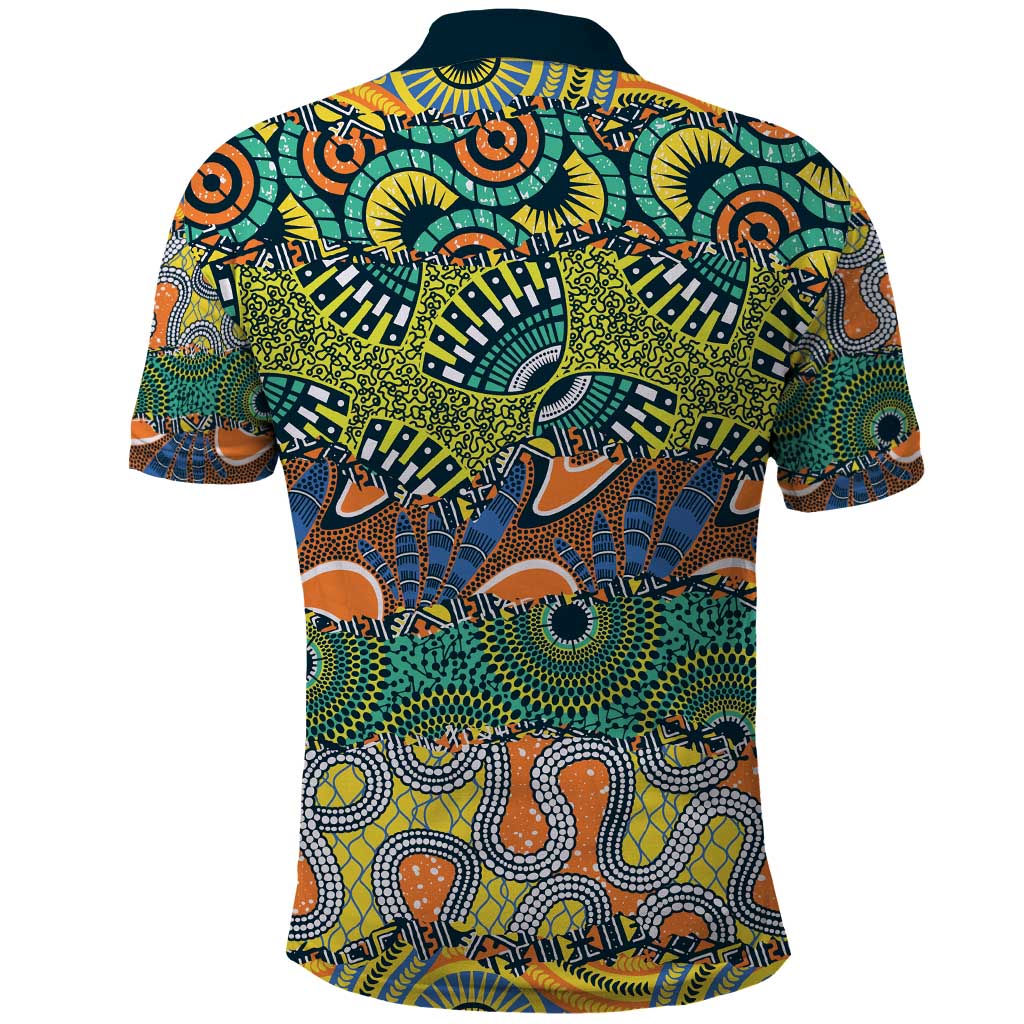 Africa Tribal Mixed Pattern Polo Shirt - African Pride