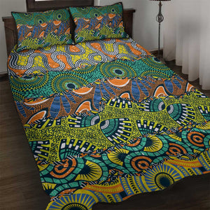 Africa Tribal Mixed Pattern Quilt Bed Set - African Pride