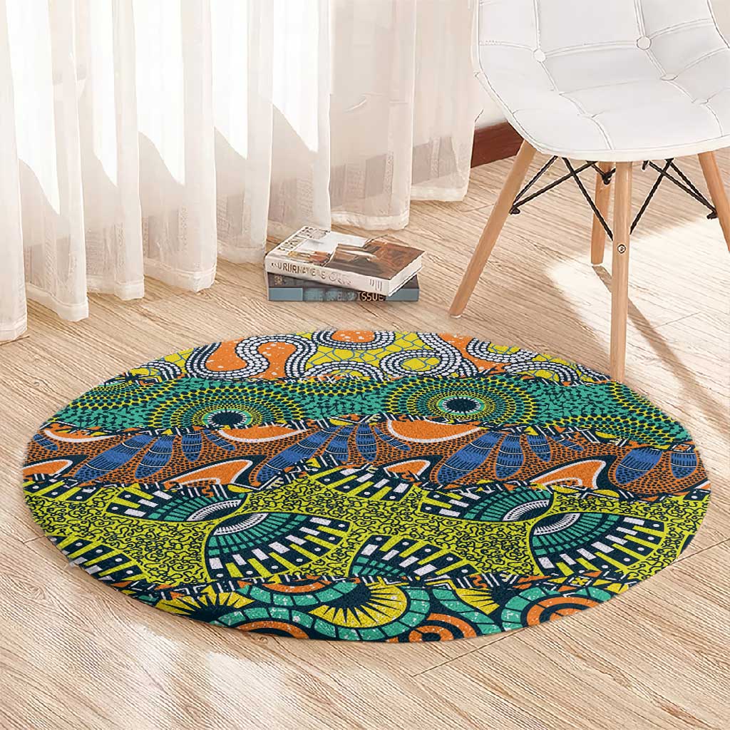 Africa Tribal Mixed Pattern Round Carpet - African Pride