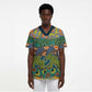 Africa Tribal Mixed Pattern Scrub Top