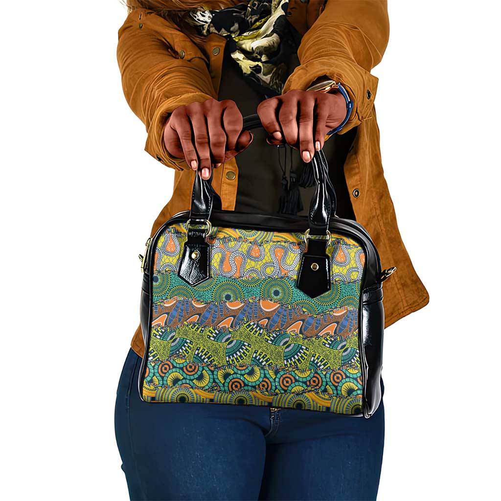 Africa Tribal Mixed Pattern Shoulder Handbag - African Pride