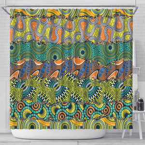 Africa Tribal Mixed Pattern Shower Curtain - African Pride