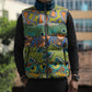 Africa Tribal Mixed Pattern Sleeveless Puffer Jacket