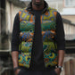 Africa Tribal Mixed Pattern Sleeveless Puffer Jacket