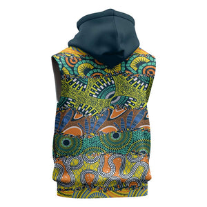 Africa Tribal Mixed Pattern Sleeveless Zip Hoodie - African Pride