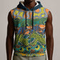 Africa Tribal Mixed Pattern Sleeveless Zip Hoodie - African Pride