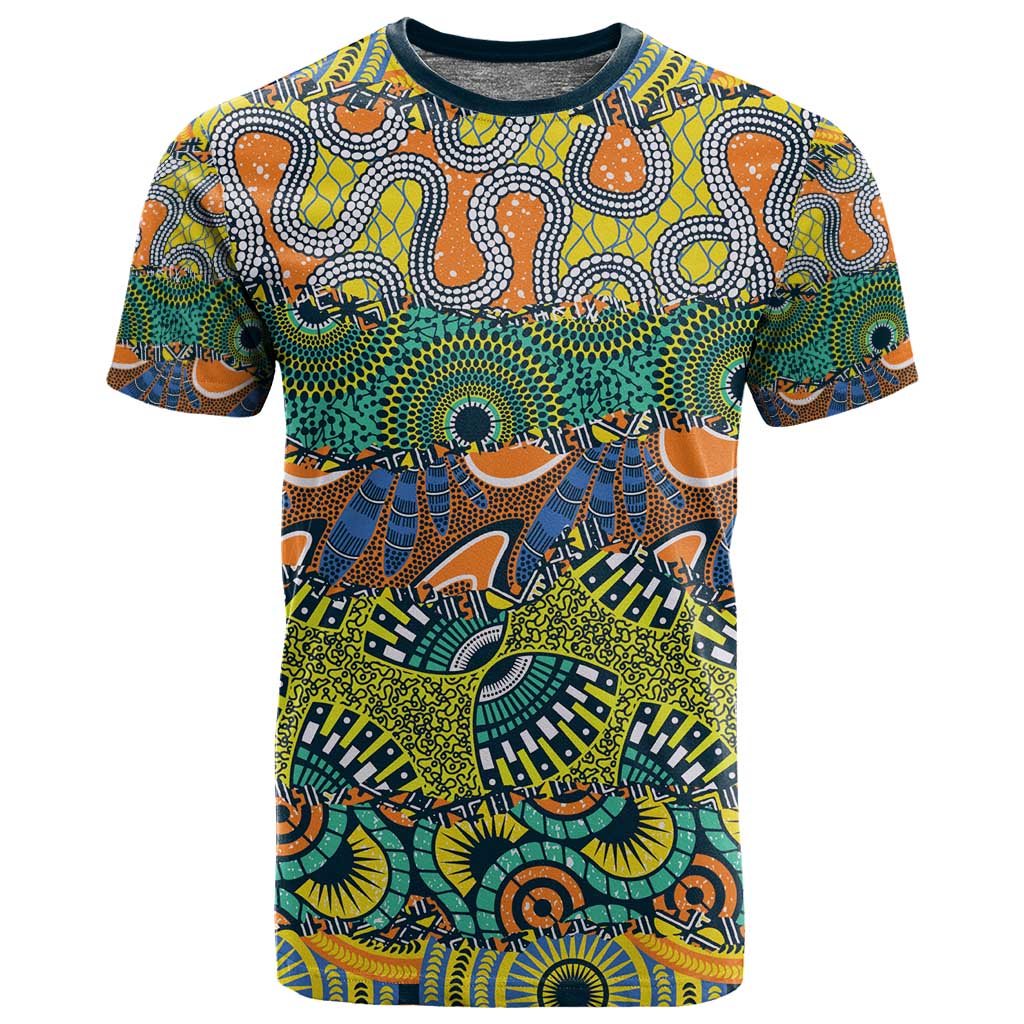 Africa Tribal Mixed Pattern T shirt - African Pride