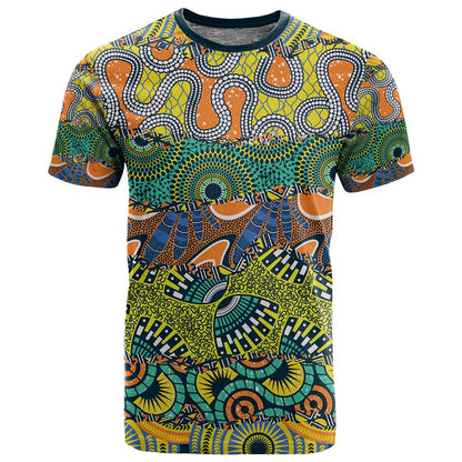 Africa Tribal Mixed Pattern T shirt - African Pride