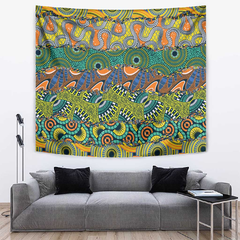 Africa Tribal Mixed Pattern Tapestry - African Pride