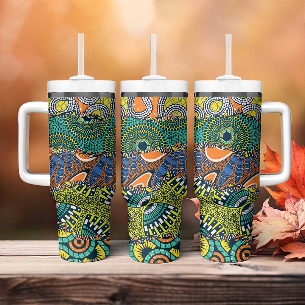 Africa Tribal Mixed Pattern Tumbler With Handle - African Pride