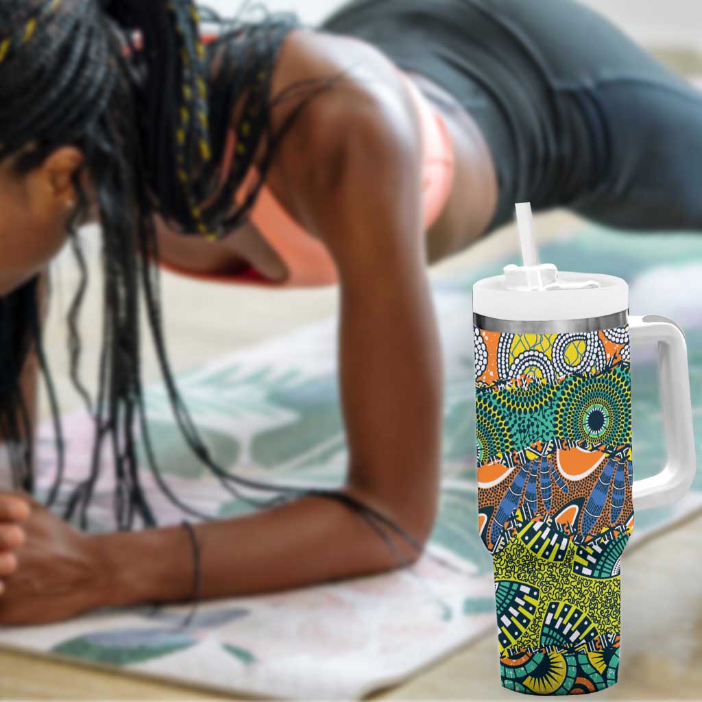 Africa Tribal Mixed Pattern Tumbler With Handle - African Pride