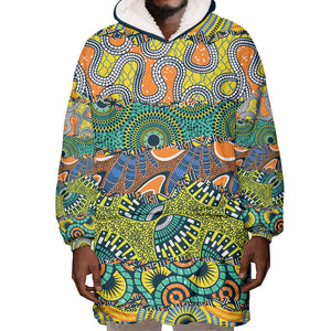 Africa Tribal Mixed Pattern Wearable Blanket Hoodie - African Pride