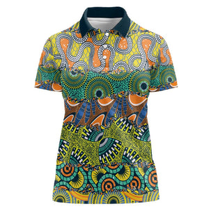 Africa Tribal Mixed Pattern Women Polo Shirt - African Pride