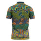 Africa Tribal Mixed Pattern Zipper Polo Shirt