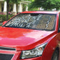 Africa Tribal Pattern Mixed Leopard Skin Auto Sun Shade
