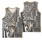 Africa Tribal Pattern Mixed Leopard Skin Basketball Jersey - African Pride