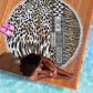 Africa Tribal Pattern Mixed Leopard Skin Beach Blanket - African Pride