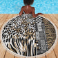 Africa Tribal Pattern Mixed Leopard Skin Beach Blanket - African Pride