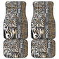 Africa Tribal Pattern Mixed Leopard Skin Car Mats - African Pride