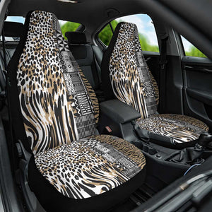 Africa Tribal Pattern Mixed Leopard Skin Car Seat Cover - African Pride