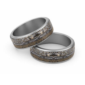Africa Tribal Pattern Mixed Leopard Skin Classic Ring - African Pride