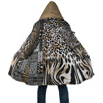 Africa Tribal Pattern Mixed Leopard Skin Cloak