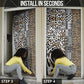 Africa Tribal Pattern Mixed Leopard Skin Door Cover