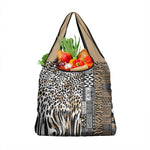 Africa Tribal Pattern Mixed Leopard Skin Grocery Bag - African Pride