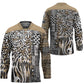Africa Tribal Pattern Mixed Leopard Skin Hockey Jersey