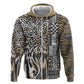 Africa Tribal Pattern Mixed Leopard Skin Hoodie - African Pride