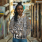 Africa Tribal Pattern Mixed Leopard Skin Hoodie - African Pride