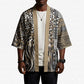 Africa Tribal Pattern Mixed Leopard Skin Kimono