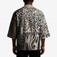 Africa Tribal Pattern Mixed Leopard Skin Kimono