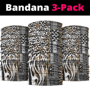 Africa Tribal Pattern Mixed Leopard Skin Neck Gaiter - African Pride