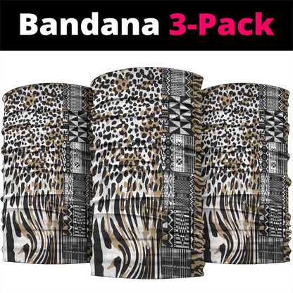 Africa Tribal Pattern Mixed Leopard Skin Neck Gaiter - African Pride