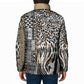 Africa Tribal Pattern Mixed Leopard Skin Padded Jacket