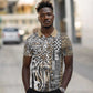 Africa Tribal Pattern Mixed Leopard Skin Polo Shirt - African Pride