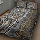 Africa Tribal Pattern Mixed Leopard Skin Quilt Bed Set - African Pride