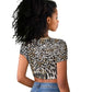 Africa Tribal Pattern Mixed Leopard Skin Raglan Cropped T shirt - African Pride