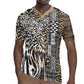 Africa Tribal Pattern Mixed Leopard Skin Rugby Jersey - African Pride