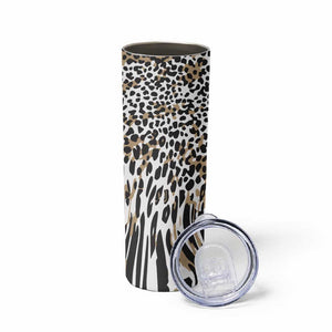 Africa Tribal Pattern Mixed Leopard Skin Skinny Tumbler - African Pride